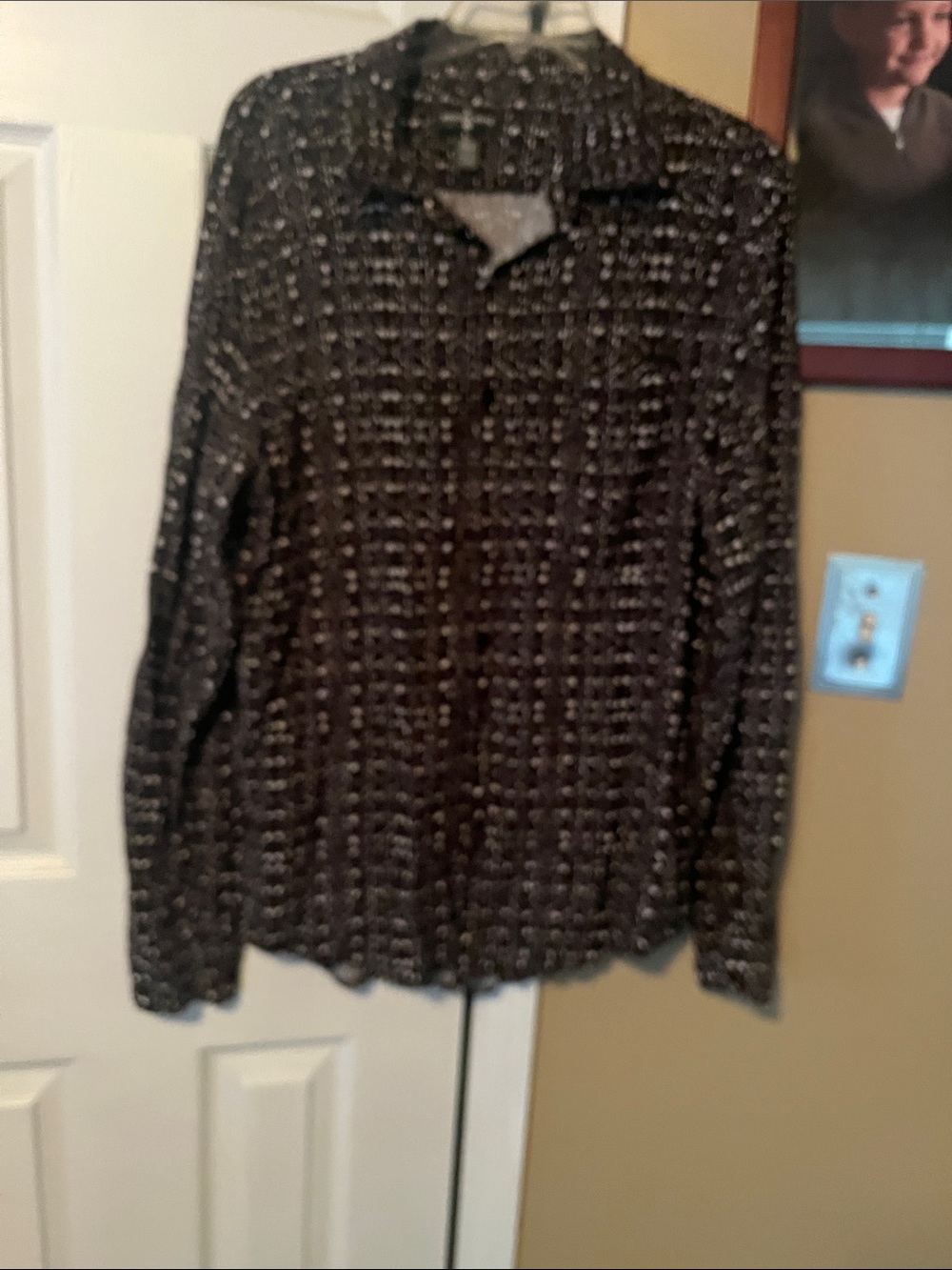 Women’s Houston white large button-down tunic